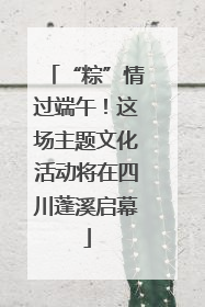 “粽”情过端午！这场主题文化活动将在四川蓬溪启幕