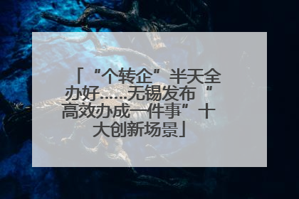 “个转企”半天全办好……无锡发布“高效办成一件事”十大创新场景
