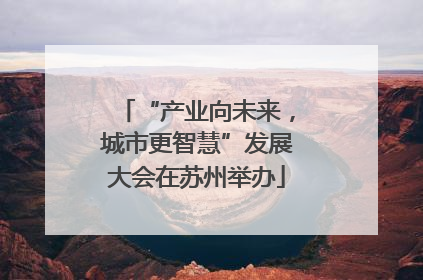 “产业向未来，城市更智慧”发展大会在苏州举办