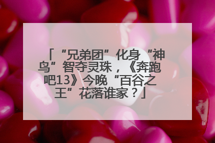 “兄弟团”化身“神鸟”智夺灵珠，《奔跑吧13》今晚“百谷之王”花落谁家？