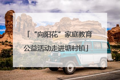 “向阳花”家庭教育公益活动走进塘村镇