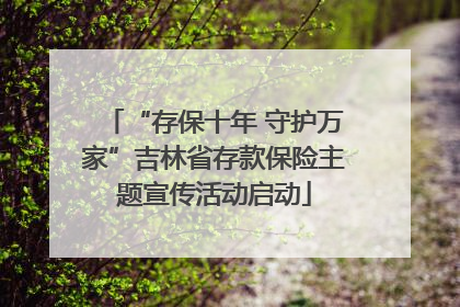 “存保十年 守护万家”吉林省存款保险主题宣传活动启动