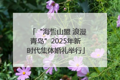 “海誓山盟 浪漫青岛”2025年新时代集体婚礼举行