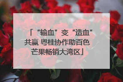 “输血”变“造血”共赢 粤桂协作助百色芒果畅销大湾区