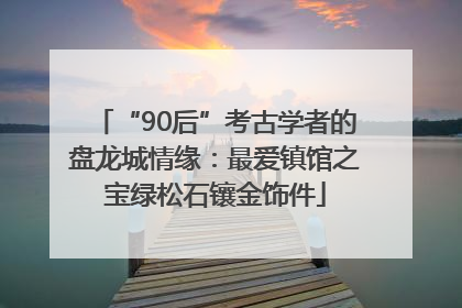 “90后”考古学者的盘龙城情缘：最爱镇馆之宝绿松石镶金饰件