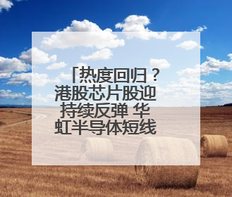 热度回归？港股芯片股迎持续反弹 华虹半导体短线强势5连阳
