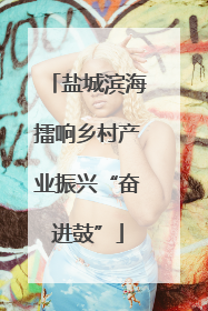 盐城滨海擂响乡村产业振兴“奋进鼓”