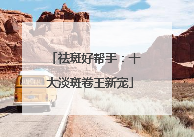 祛斑好帮手：十大淡斑卷王新宠