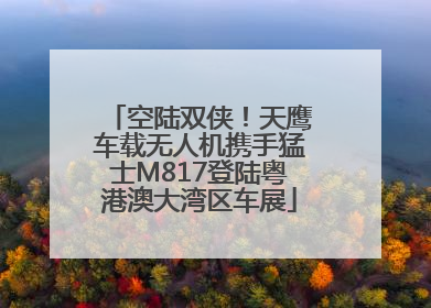 空陆双侠！天鹰车载无人机携手猛士M817登陆粤港澳大湾区车展