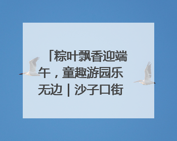 粽叶飘香迎端午，童趣游园乐无边｜沙子口街道儿童端午游园活动圆满落幕