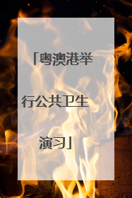 粤澳港举行公共卫生演习