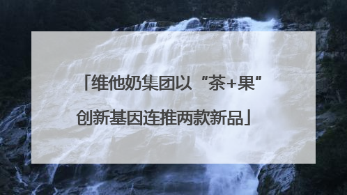 维他奶集团以“茶+果”创新基因连推两款新品