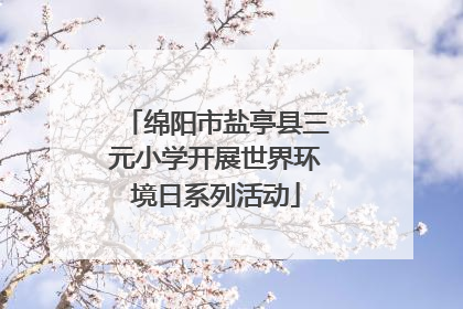 绵阳市盐亭县三元小学开展世界环境日系列活动