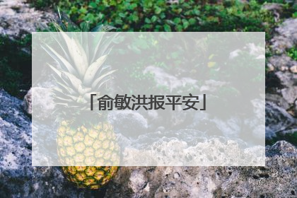 俞敏洪报平安