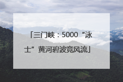 三门峡：5000“泳士”黄河碧波竞风流