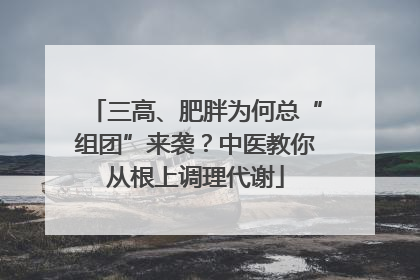 三高、肥胖为何总“组团”来袭？中医教你从根上调理代谢