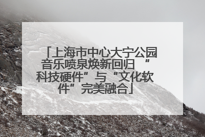 上海市中心大宁公园音乐喷泉焕新回归 “科技硬件”与“文化软件”完美融合