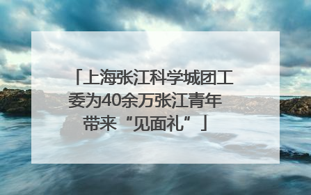 上海张江科学城团工委为40余万张江青年带来“见面礼”