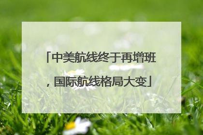 中美航线终于再增班，国际航线格局大变