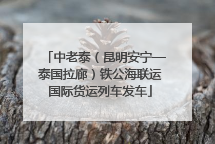 中老泰（昆明安宁—泰国拉廊）铁公海联运国际货运列车发车