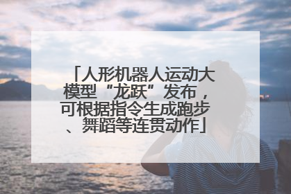 人形机器人运动大模型“龙跃”发布，可根据指令生成跑步、舞蹈等连贯动作