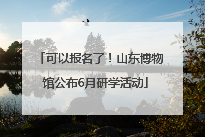 可以报名了！山东博物馆公布6月研学活动