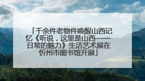 千余件老物件唤醒山西记忆《听说，这里是山西——日常的魅力》生活艺术展在忻州市图书馆开展