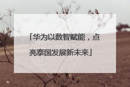 华为以数智赋能，点亮泰国发展新未来