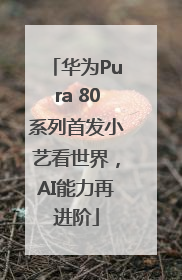 华为Pura 80系列首发小艺看世界，AI能力再进阶