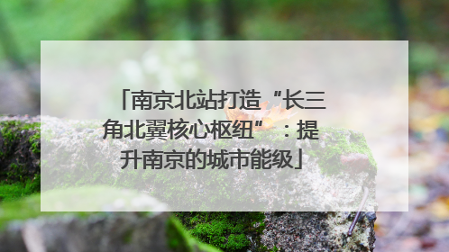 南京北站打造“长三角北翼核心枢纽”：提升南京的城市能级