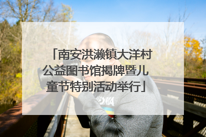 南安洪濑镇大洋村公益图书馆揭牌暨儿童节特别活动举行