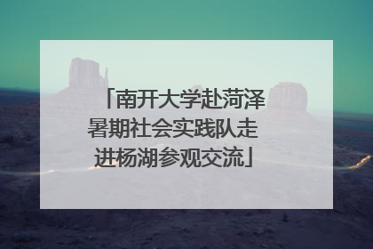 南开大学赴菏泽暑期社会实践队走进杨湖参观交流