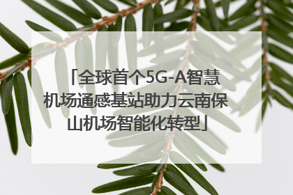 全球首个5G-A智慧机场通感基站助力云南保山机场智能化转型