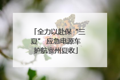 全力以赴保“三夏” 应急电源车护航襄州夏收