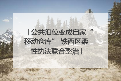 公共泊位变成自家“移动仓库” 铁西区柔性执法联合整治