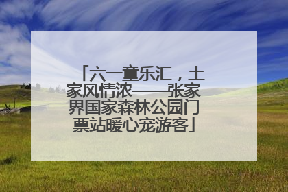 六一童乐汇，土家风情浓——张家界国家森林公园门票站暖心宠游客