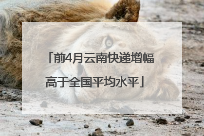 前4月云南快递增幅高于全国平均水平