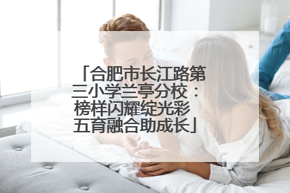 合肥市长江路第三小学兰亭分校：榜样闪耀绽光彩 五育融合助成长
