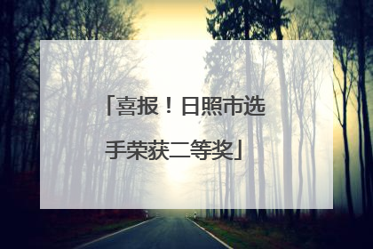 喜报！日照市选手荣获二等奖