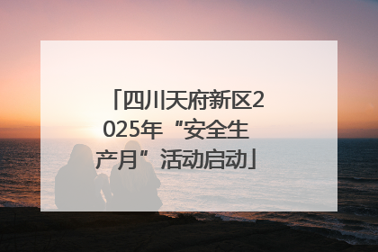 四川天府新区2025年“安全生产月”活动启动