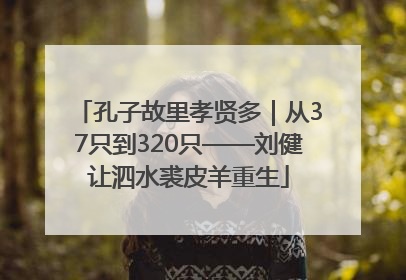 孔子故里孝贤多｜从37只到320只——刘健让泗水裘皮羊重生