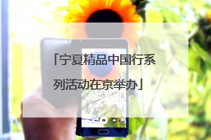 宁夏精品中国行系列活动在京举办