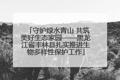 守护绿水青山 共筑美好生态家园——黑龙江省丰林县扎实推进生物多样性保护工作
