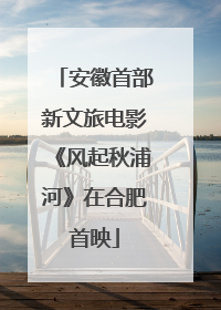 安徽首部新文旅电影《风起秋浦河》在合肥首映