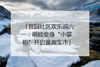 宜园社区欢乐迎六一：萌娃变身“小掌柜”开启童趣集市