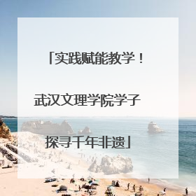 实践赋能教学！武汉文理学院学子探寻千年非遗
