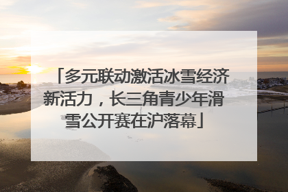 多元联动激活冰雪经济新活力，长三角青少年滑雪公开赛在沪落幕