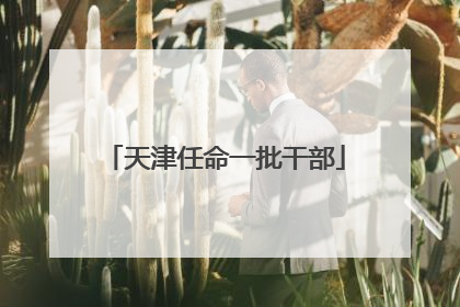 天津任命一批干部