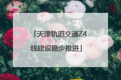 天津轨道交通Z4线建设稳步推进