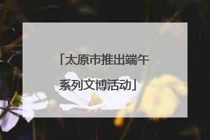太原市推出端午系列文博活动